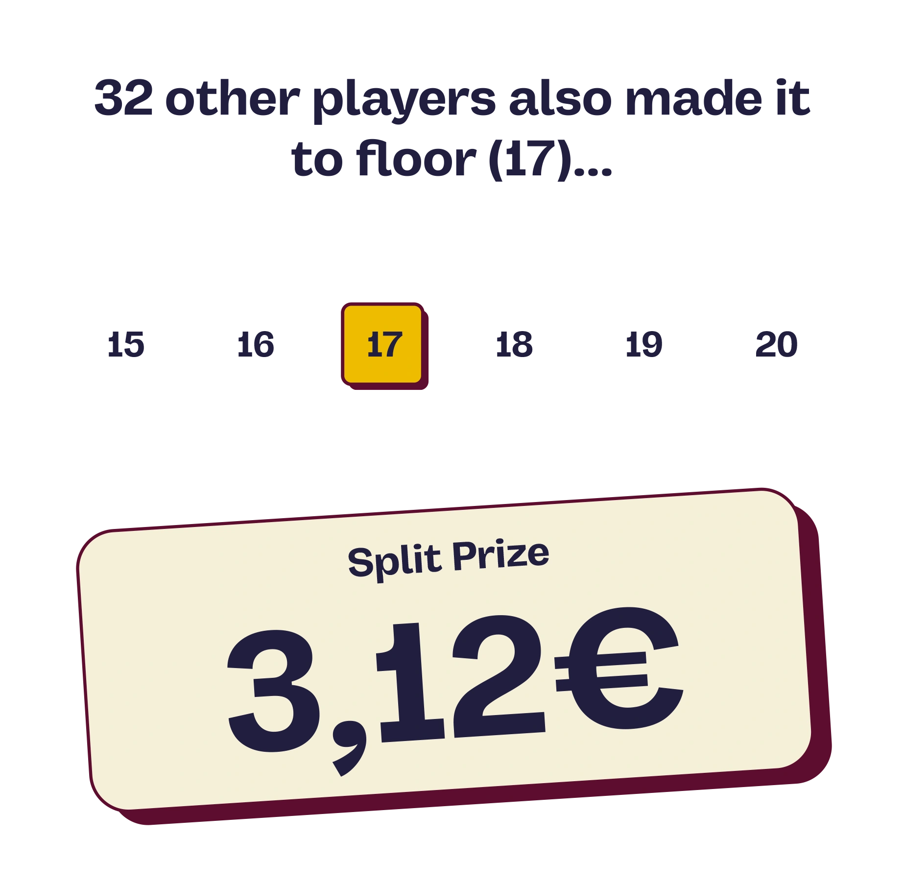 32 other players also made it to floor (17)