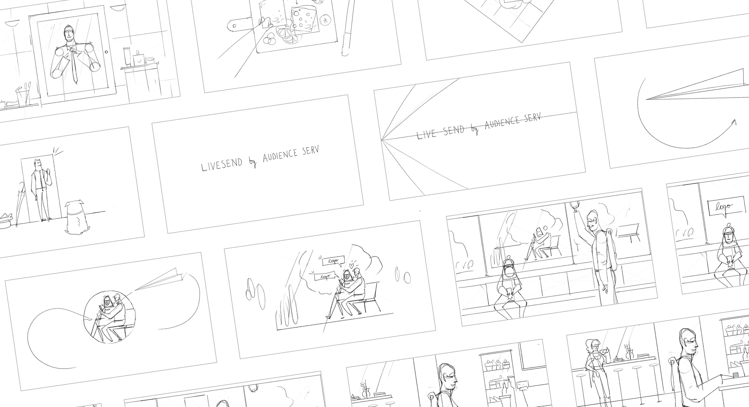 Storyboard - LiveSend explaning video